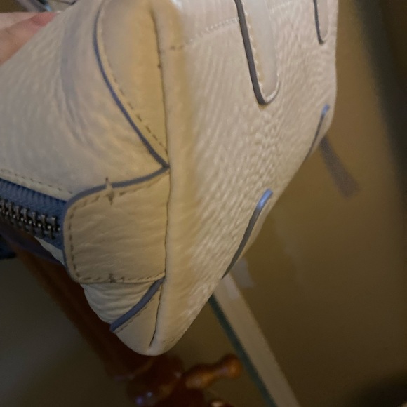 Coach Cream and Blue Satchel Mini Fun - Picture 3 of 8